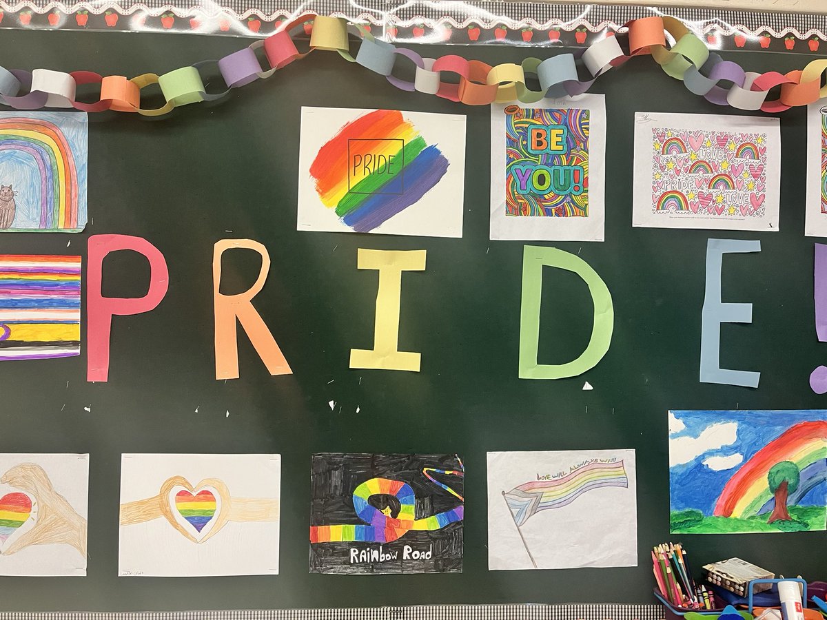 Celebrating love, inclusion and pride in my class today #loveislove #PrideMonth #inclusion ♥️🌈 <a href="/cowanelementary/">Cowan Heights School</a>