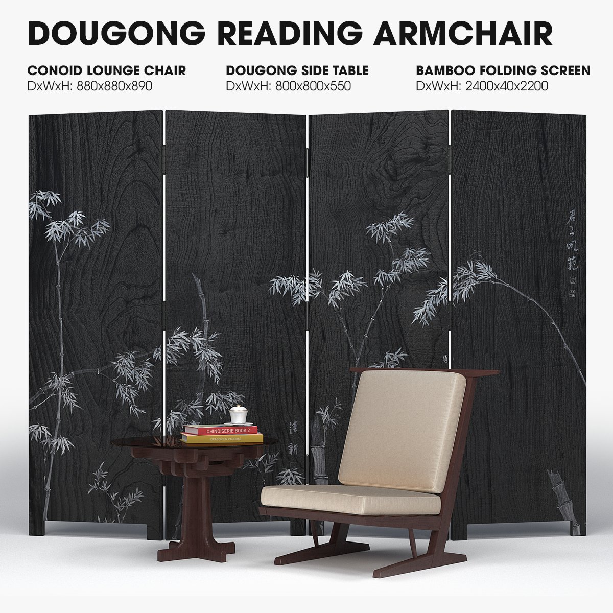bluei193's tweet photo. #DOUGONG #READING #ARMCHAIR is a collection of 3 models:
- #conoid #lounge #chair by #GeorgeNakashima : (DxWxH) 880x880x890
- Dougong #side #table: (DxWxH) 800x800x550
- #Bamboo #folding #screen: (DxWxH) 2400x40x2200
U can see my work at #CGtrader #Turbosquid https://t.co/LlauHInbVP