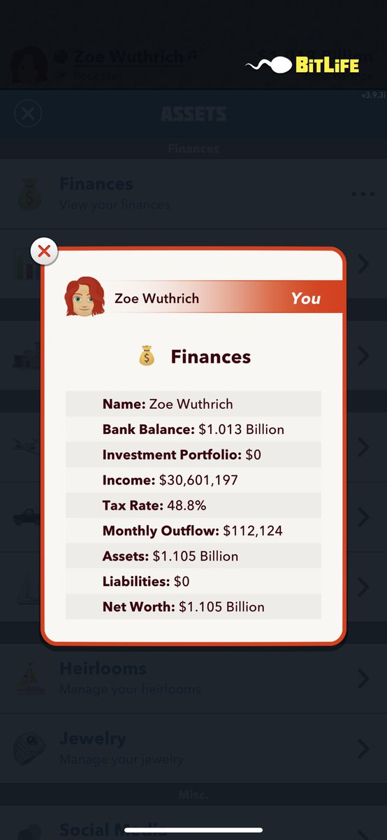 PICKERSMUSIC's tweet photo. I’d say I’m doing alright with my 4 th generation human @BitLifeApp #bitlife https://t.co/nqa8Ir0et7