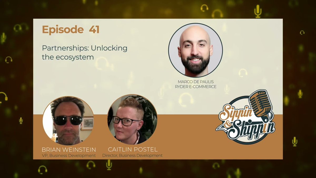 Our very own Marco De Paulis joined the @sippinNshippin podcast 🤩 Missed it? Tune in today 🎙️ I @Ryder_Ecommerce I bit.ly/3X3Fv7S 

#partnerships #partnerecosystem #ecommerce #marketing #sales #partnermarketing #CX #fulfillment #logistics #Ryder #RyderEcommerce