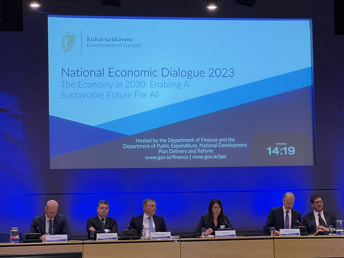 at National Economic Dialogue- we called on Government to invest in public services and address the 10% pay deficit in community and voluntary sector services in budget 2024 #NED23 #Budget2023 @MichealMartinTD @Paschald @EamonRyan @mmcgrathtd @simoncoveney @SimonHarrisTD