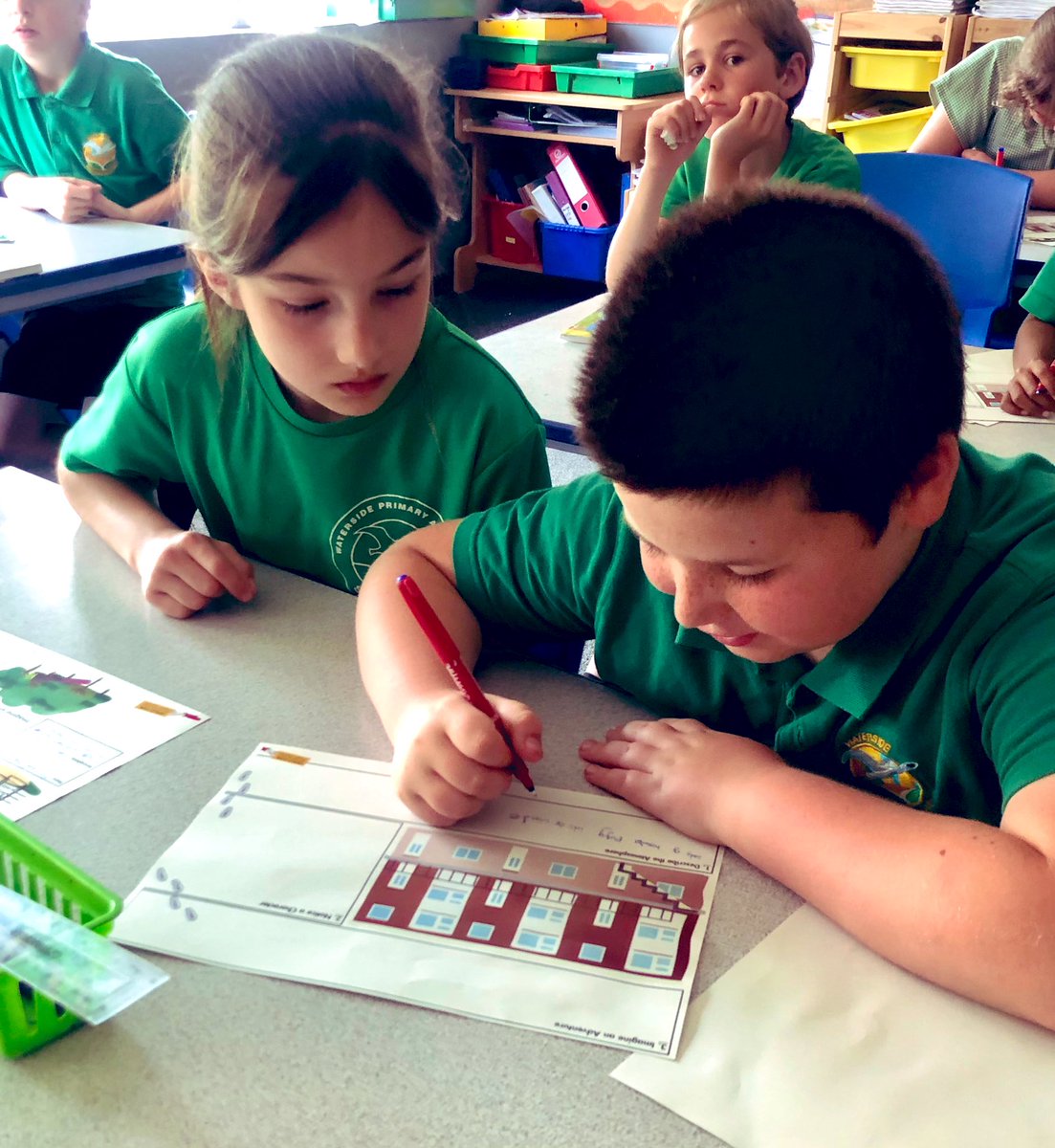 Ver_WPA's tweet photo. A great start to out Glittering Eyes Project with the Roald Dahl Museum. Do you recognize any familiar settings that we are writing stories about? #roalddahlmuseum #WatersideWriting https://t.co/2zYaHCTflt