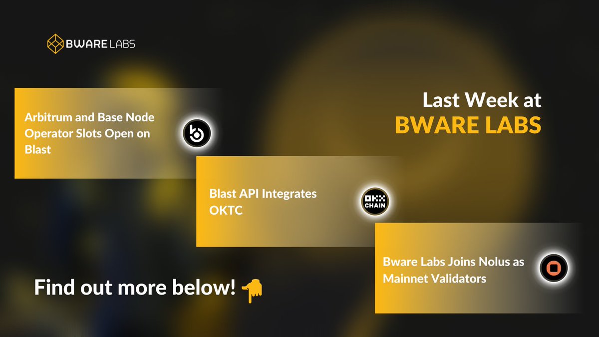 AlchemyVLDT's tweet photo. 🏍️ Welcome to Last Week at Bware Labs — the series highlighting all the updates and fresh news straight from Web3’s one-stop shop

Find out more! 👇 https://t.co/shFhQBk3tA