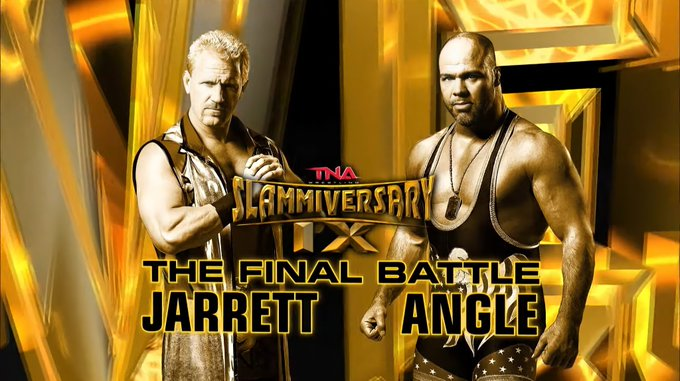 6/12/2011

Kurt Angle defeated Jeff Jarrett by submission at Slammiversary IX from the Impact Zone in Orlando, Florida.

#TNA #ImpactWrestling #SlammiversaryIX #KurtAngle #JeffJarrett