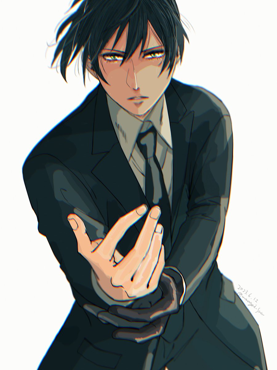 「この手を掴んで欲しかった。  【PSYCHO-PASS series】 宜野座伸」|雨乞のイラスト