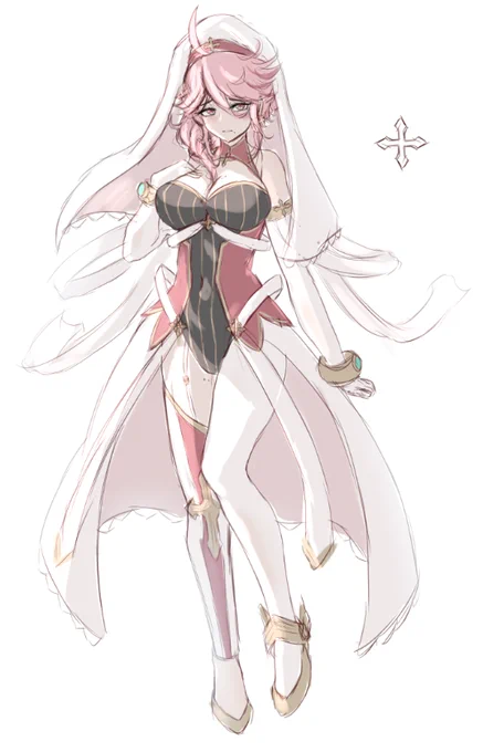スレンダー系描けないね...