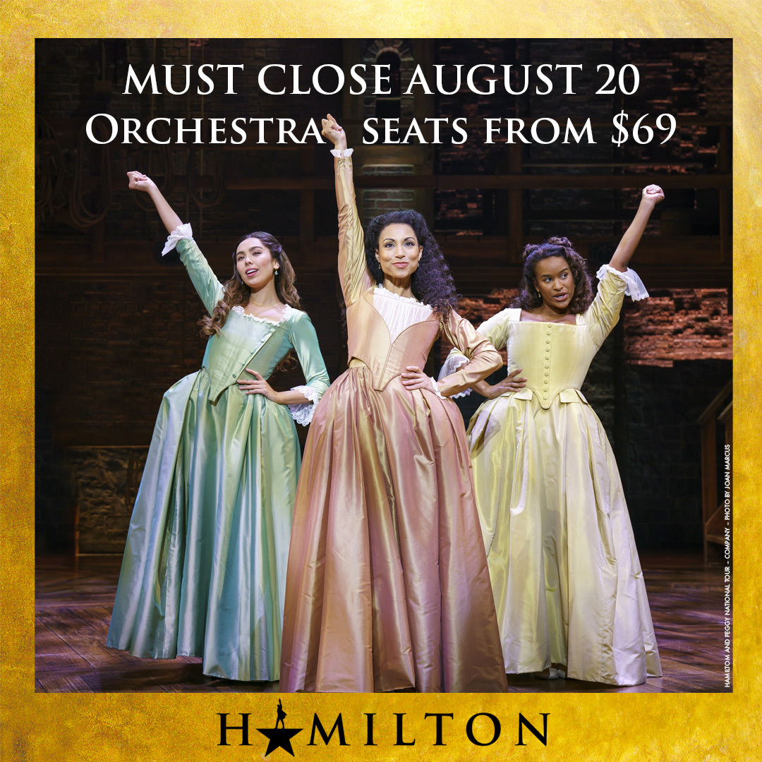 Mirvish's tweet photo. 🎶You want a revolution? I want a revelation!🎶

Orchestra seats from $69. Don't wait for it, book your seats today! https://t.co/0JffBYpwkF #HamiltonTO https://t.co/BGY54Um1Z8