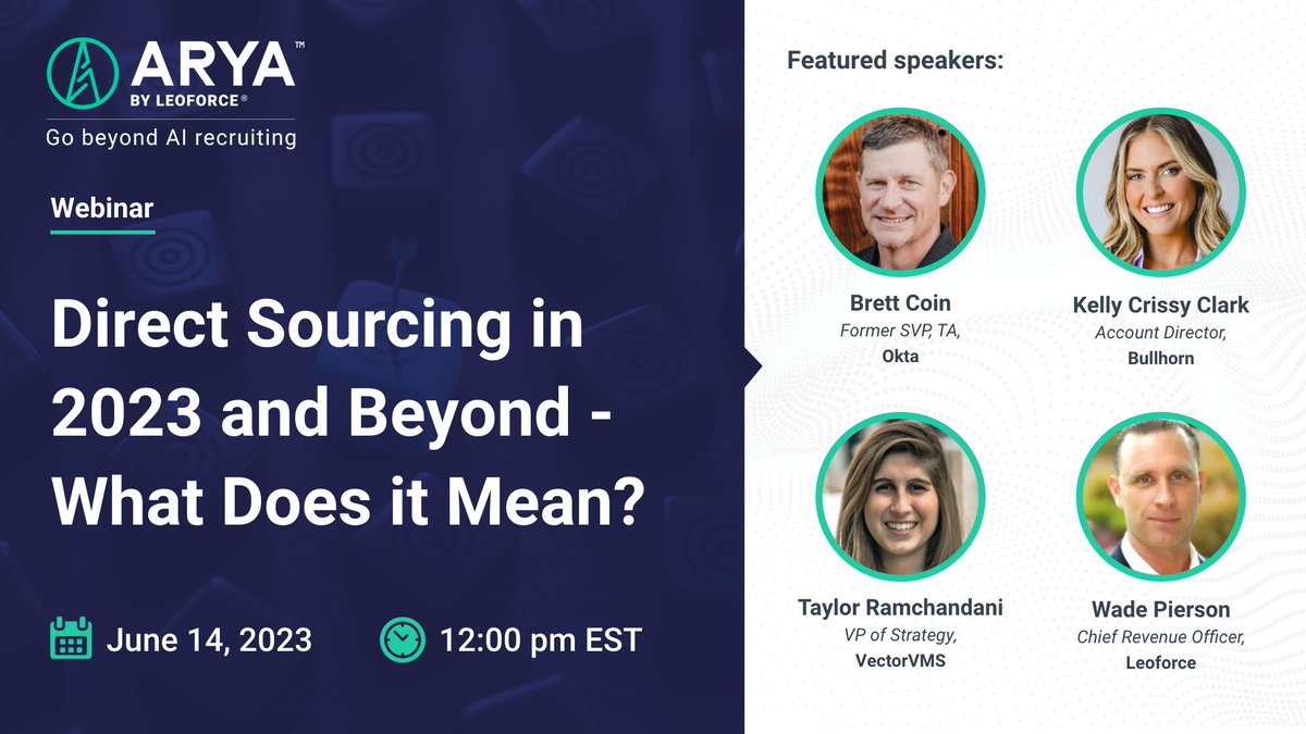 Get ready to revolutionize your hiring game with Direct Sourcing. Register today to save your spot!
🔗 Register here: lnkd.in/gRgrH6V6
#DirectSourcing #Recruiting #Webinar #hiring #ai #sourcing #LeoforceWebinars