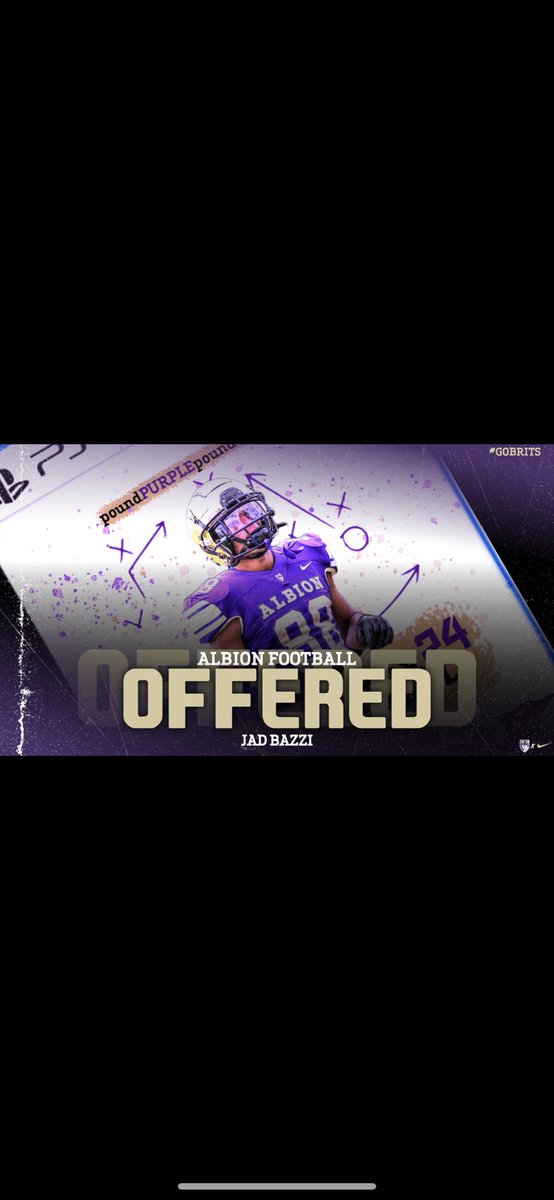 Blessed to have received a offer from <a href="/AlbionFootball/">Albion Football</a>  <a href="/RICO_WALLACE/">Coach Wallace</a> <a href="/TractorFootball/">Fordson Football</a> <a href="/H_Hamid6/">Hadi Hamid</a> #AGTG