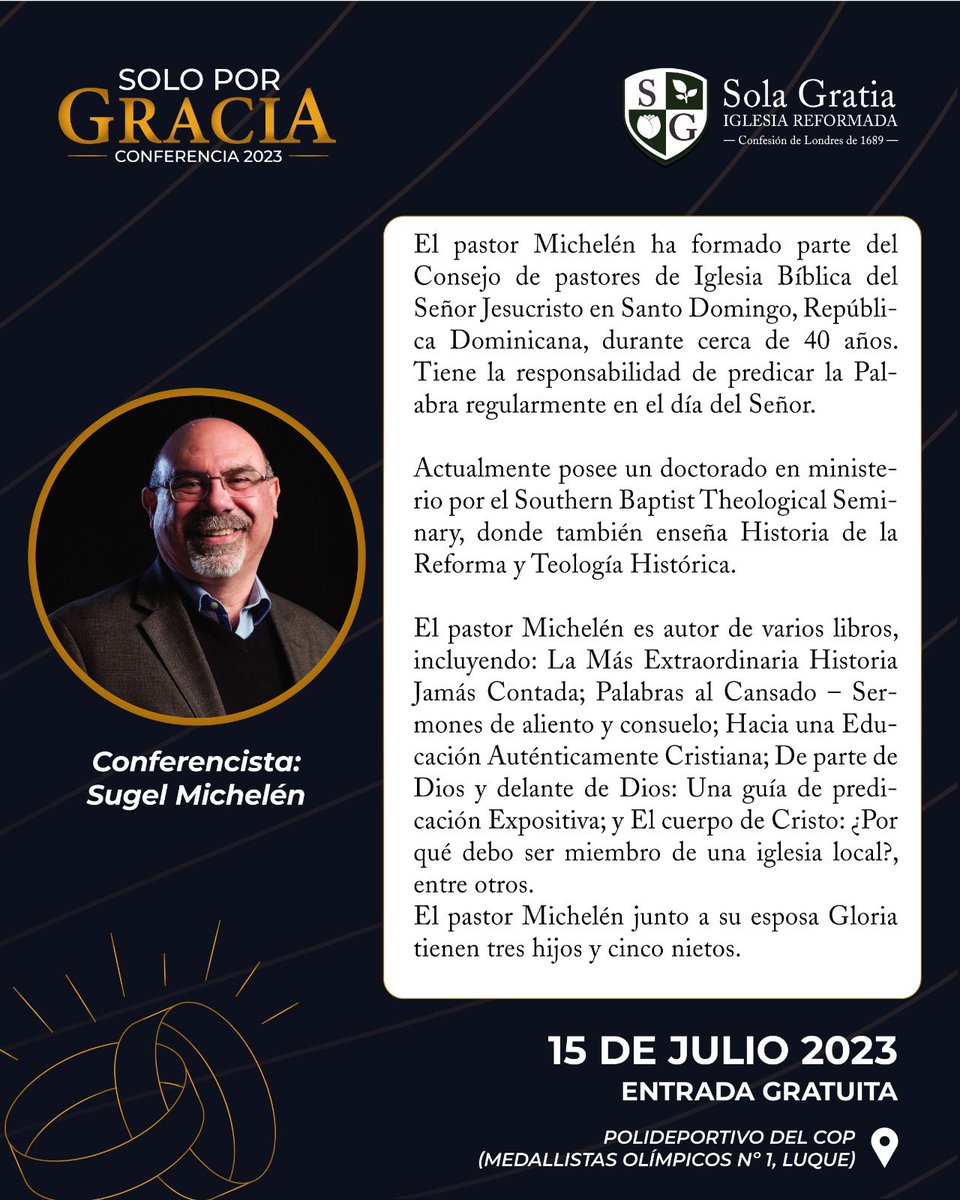 javierbello7's tweet photo. ¿Quién es nuestro invitado para la conferencia "Solo por Gracia" 2023?. https://t.co/95sEnEfdiR