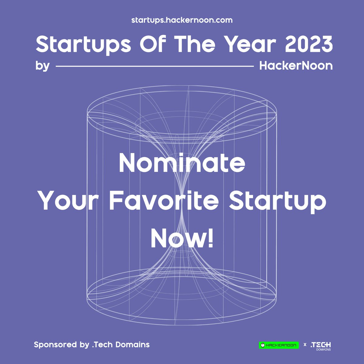 hackernoon's tweet photo. ๐ Nominate your favorite startups today!
๐ Show your support for the startups you admire and help them receive the recognition they deserve!
https://t.co/WBM5iH9lsr
#StartupsOfTheYear2023 #SOTY #SOTY2023 #HackerNoon #NominationsOpen #VotingOpen https://t.co/NxWszFvMo6