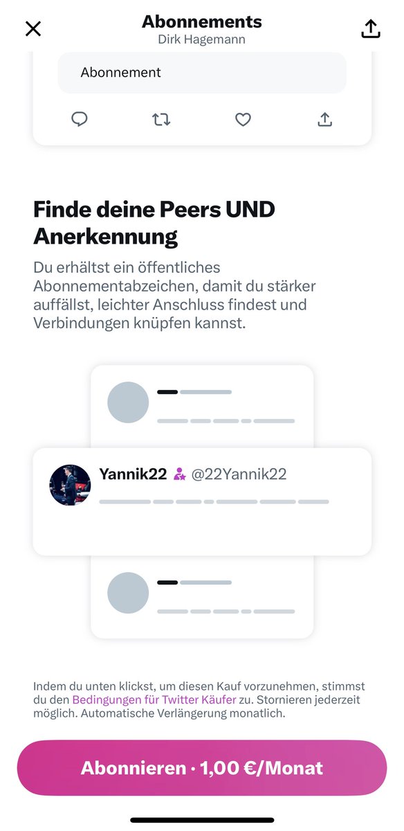 22Yannik22's tweet photo. @keinSpekulant @Strslkchn Auch beim Bezahlvorgang werden 1,00 EUR angezeigt. https://t.co/7WH6hZ35Nv