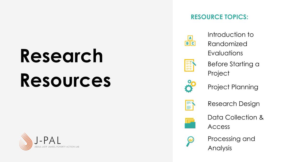 How can you conduct a reliable #RCT? Collecting effective data is 🔑.  Our research resources provide insights on survey programming, quality checks, &amp; other important aspects of data collection &amp; access. Take a look: j-p.al/research-resou… #EconTwitter