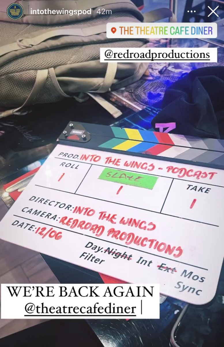 RedRoadFilm's tweet photo. Lovely day with the team again! @Intothewingspod @MattBarnettPho2 @jerichopaige_ @thetheatrecafe @WhatsOnStage https://t.co/8zrw9wxPLi