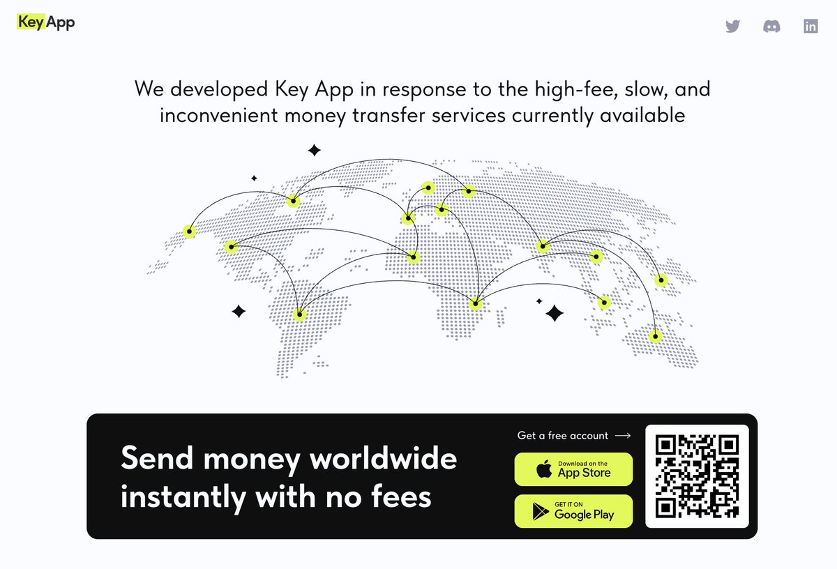 As we focus on money transfers, we have released a new version of our website that more clearly reflects what we are building and emphasizes our mission: key.app

Take a look!