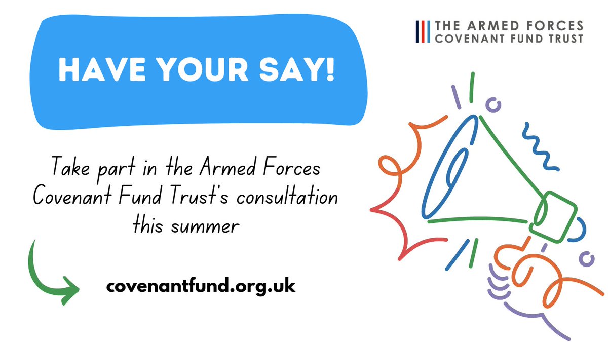 CovenantTrust's tweet image. *Now live!*
We’re running a consultation to help us ensure the funding we provide reaches those who need it most .
What do you think the Covenant Fund should focus on over the next three years?
Have your say at bit.ly/covenantfund24…