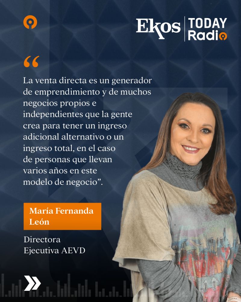 aevdecuador's tweet photo. @maferleonm Directora Ejecutiva #AEVD, desde #EkosTodayRadio comentó las oportunidades que se generan alrededor de la venta directa, un modelo de negocio que cada vez capta el interés de más personas que buscan tener su negocio propio o generar ingresos adicionales. @RevistaEkos https://t.co/cvxFZZsqdz