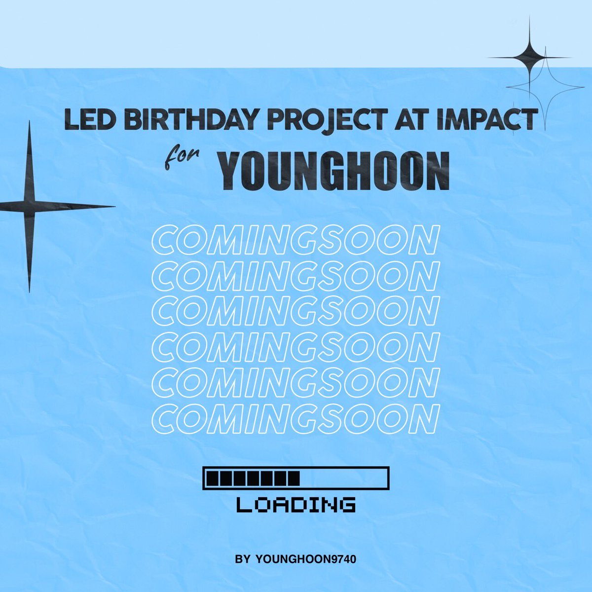 younghoon9740's tweet photo. COMING SOON......

🩵LED BIRTHDAY PROJECT AT IMPACT for YOUNGHOON🩵

#0808vibewithhoon
#Happyyounghoonday
#ZENERATIONinBKK   
#younghoon #영훈 #THEBOYZ #더보이즈 https://t.co/meaEHIUTn5