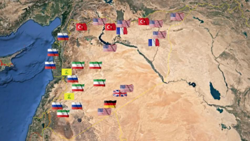 defensearab's tweet photo. • 4 جهات أجنبية تمزّق الجغرافيا السورية 🇸🇾 بمئات القواعد العسكرية
• الجيوش الأجنبية في سوريا :
- إيران 🇮🇷 وحلفاؤها
- الولايات المتحدة 🇺🇸 وحلفاؤها
- تركيا 🇹🇷 وحلفاؤها
- روسيا 🇷🇺 وحلفاؤها
• أصبحت سوريا ساحة حرب بالوكالة لأطراف خارجية https://t.co/EuL4NycGnz