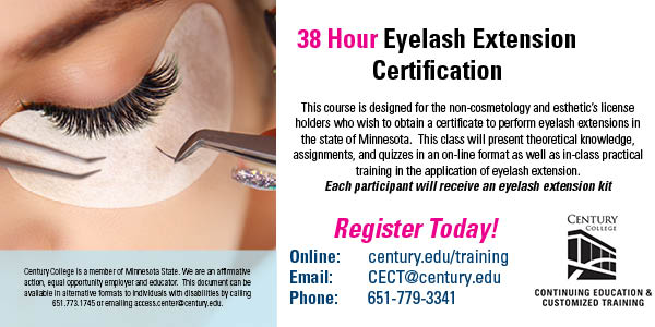 CenturyCECT's tweet photo. Register for 𝟑𝟖-𝑯𝒐𝒖𝒓 𝑬𝒚𝒆𝒍𝒂𝒔𝒉 𝑬𝒙𝒕𝒆𝒏𝒔𝒊𝒐𝒏 𝑪𝒆𝒓𝒕𝒊𝒇𝒊𝒄𝒂𝒕𝒊𝒐𝒏 𝑪𝒐𝒖𝒓𝒔𝒆:
https://t.co/vr00ID5SLe

#centurycollege #esthetics #eyelash #eyelashextensions #eyelashextentioncertification https://t.co/8zu68LP2GA