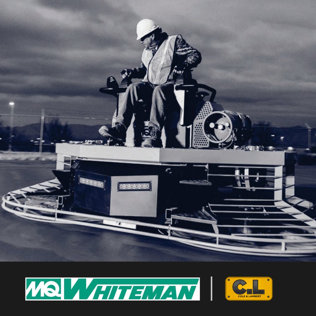 ConcreteTrucks's tweet photo. More @MQINC Whiteman goodies keep arriving. Brand new ride-on #trowels now available from C&amp;L, your trusted #Multiquip dealer. Check it out: https://t.co/wPvl4fhcwR https://t.co/FCxTarEQ63