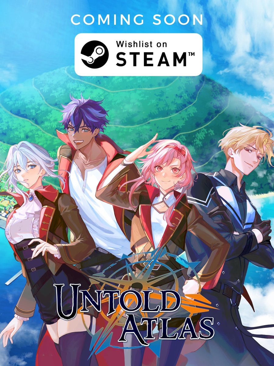 We're excited to announce that we've been redeveloping #UntoldAtlas for Windows PC players the past two months! It'll be released on Steam soon so wishlist the game to buy it at on sale during launch week!

Wishlist on Steam: store.steampowered.com/app/2446510/Un…

#otome #indiedev #datingsim