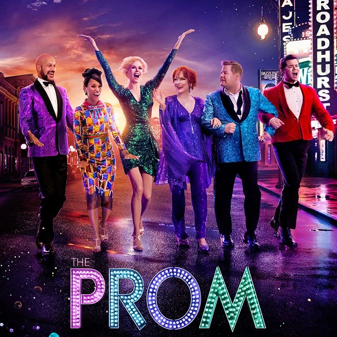 This Thursday's episode of @queerlypopular will be about the 2020 Netflix movie #TheProm. It 's an adaptation of an off-Broadway play and I love it. The songs are fun, the characters nutty, and the story is heartbreaking. I have some definite issues with it, but I still love it.