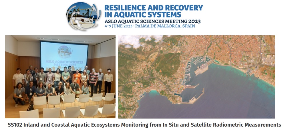 What a great #ASLO23 meeting!
Congrats to all participants for fantastic posters and talks in the session Remote sensing of coastal & inland waters, co-chaired by H. Lavigne & C. Goyens @RBINSmuseum, D. Doxaran @IMEV_mer, E. Spyrakos & D. Jiang @StirUni, and P. Gernez @NantesUniv