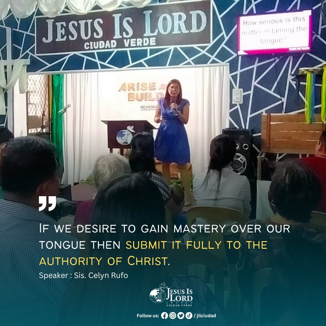 jilciudad's tweet photo. Submit your tongue fully to the authority of Christ. #jilciudad https://t.co/oTPe6TaxLk