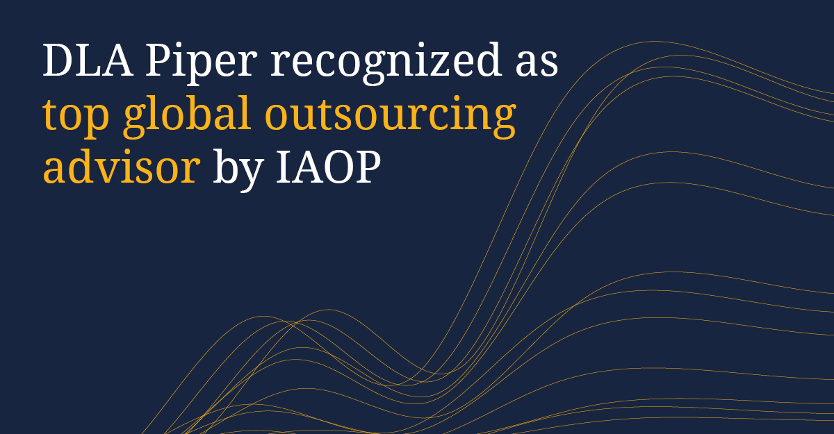 DLA_Piper's tweet photo. We have been selected for the 2023 Global Outsourcing 100 list by the @IAOP. This is the eighth consecutive year the firm has been recognized by IAOP for the strength of our global Technology Transactions and Strategic Sourcing practice. #GO100 https://t.co/GvkcNqCZrK https://t.co/iB64kd7gDZ
