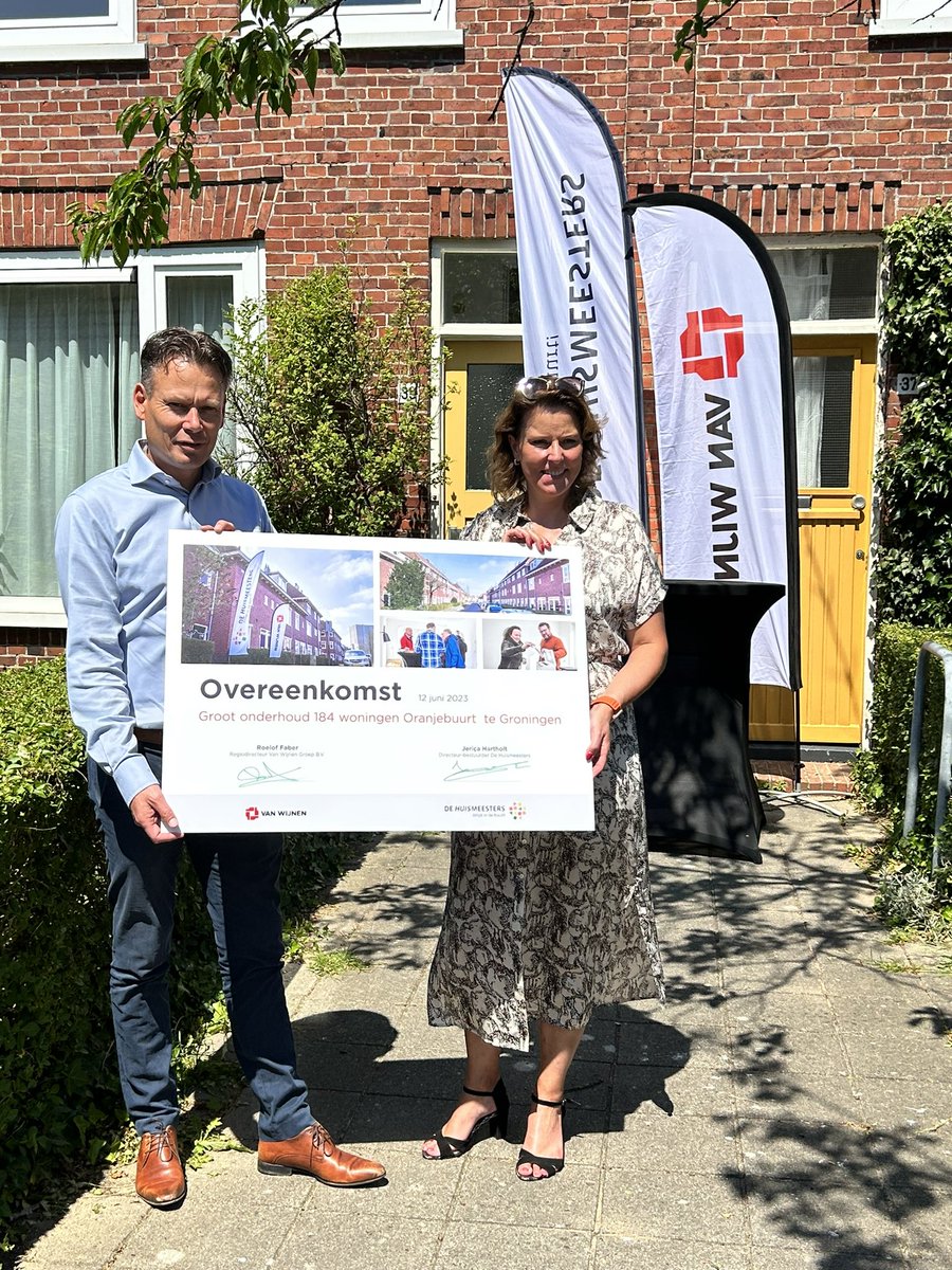 We kunnen los voor <a href="/dehuismeesters/">De Huismeesters</a> in Groningen! Heel blij met deze mooie opdracht. Samen maken we er wat moois van! <a href="/VanWijnenGroep/">Van Wijnen</a>