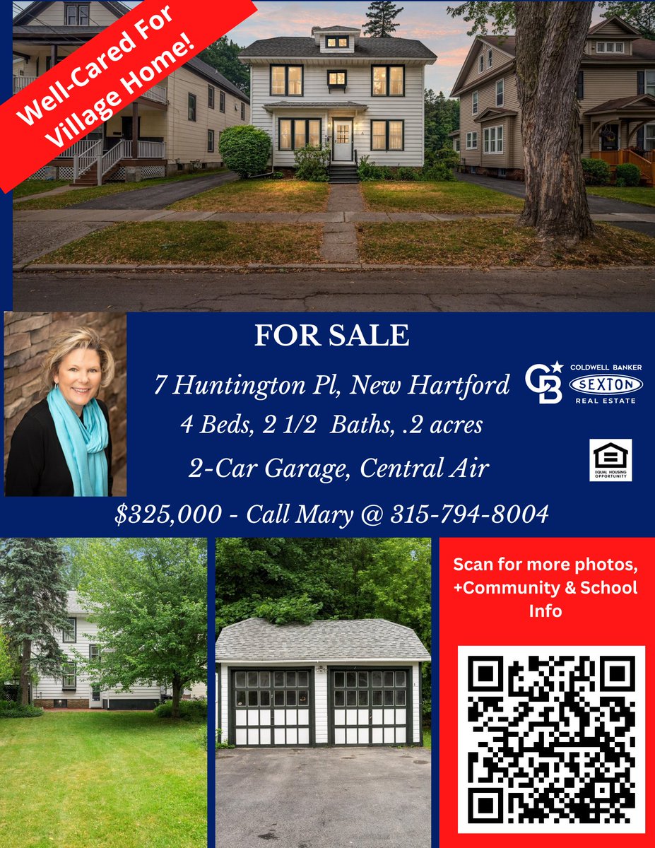 anyone looking in New Hartford, NY? Perfect Home in a Perfect Location!
Call Mary or your buyers agent at 315-794-8004
sextonrealestate.com/homes-for-sale…