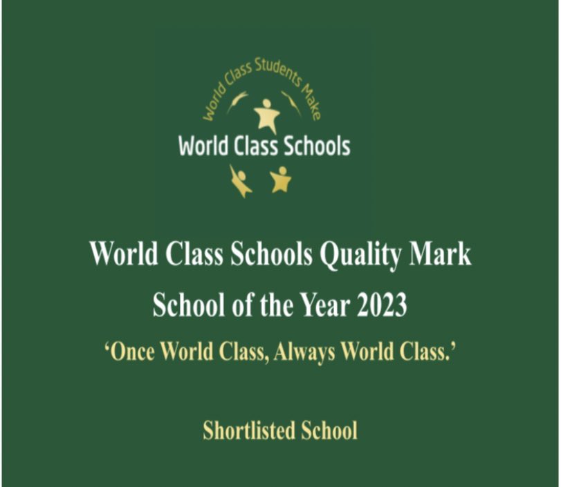 🚨World Class School of the Year 2023 nominee🚨

Our assessor said ‘TASE is stand out because of our students have so many opportunities, which they take up with impressive commitment and passion’
#teamtrinity @WCSQM