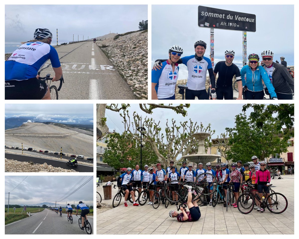 "Het was afzien en genieten!" Een groep sportieve collega's beklom de Mnt Ventoux om geld in te zamelen voor een prachtig doel ten behoeve van de oncologische patiënten van <a href="/Rijnstate/">Rijnstate</a>. Lees meer over dat doel en de sponsortocht op 👉buff.ly/45Shzbz #reactiverendverplegen