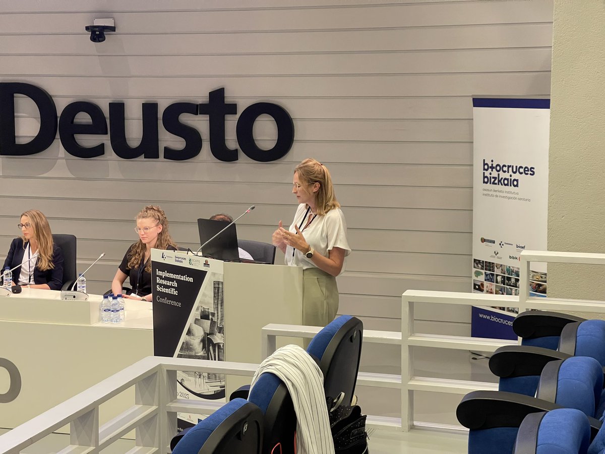 IIS Biobizkaia (@biobizkaia) on Twitter photo First, <a href="/MvanSchothorst/">Myrthe van Schothorst</a> and <a href="/ndenbleijker/">Natascha den Bleijker</a> from <a href="/GGZCentraal/">GGz Centraal</a>, tell us about “The effectiveness and #implementation of a lifestyle focussed approach in the treatment of inpatients with mental illness”. Glad to learn about it!! #impsci #IRSCBilbao First, <a href="/MvanSchothorst/">Myrthe van Schothorst</a> and <a href="/ndenbleijker/">Natascha den Bleijker</a> from <a href="/GGZCentraal/">GGz Centraal</a>, tell us about “The effectiveness and #implementation of a lifestyle focussed approach in the treatment of inpatients with mental illness”. Glad to learn about it!! #impsci #IRSCBilbao
