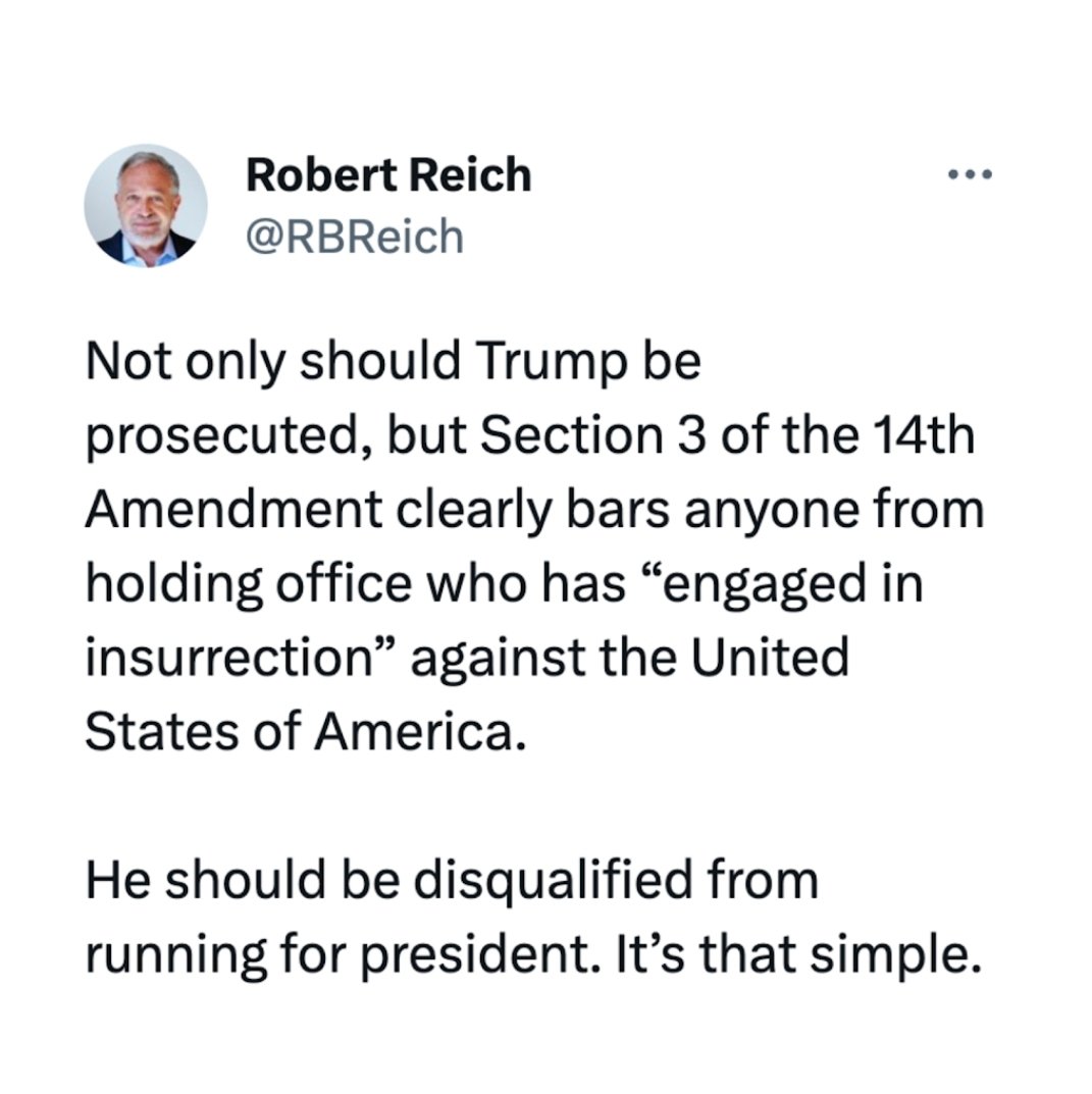 Have the people of the United States become so dense that they have forgotten the 14th Amendment?