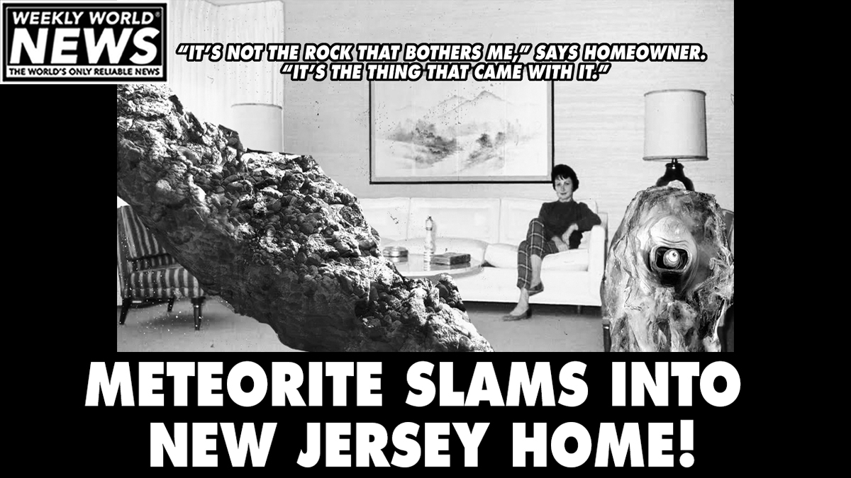 'You have to learn to live with these things.'
#meteor #meteorite #newjerseyhome #nj #homeowner #thething