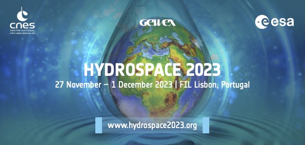 GEWEX_WCRP's tweet photo. HYDROSPACE 2023, Lisbon, Portugal,  27 Nov – 1 Dec 2023.
Now open... registration and abstract submission!

A sequel joint event  to Hydrospace2021 and EO4Water2020, called 5th Space for Water Cycle and  Hydrology Workshop, HYDROSPACE 2023.

https://t.co/WYGSOI1DfE

@esa @CNES https://t.co/KuXFOKigV9