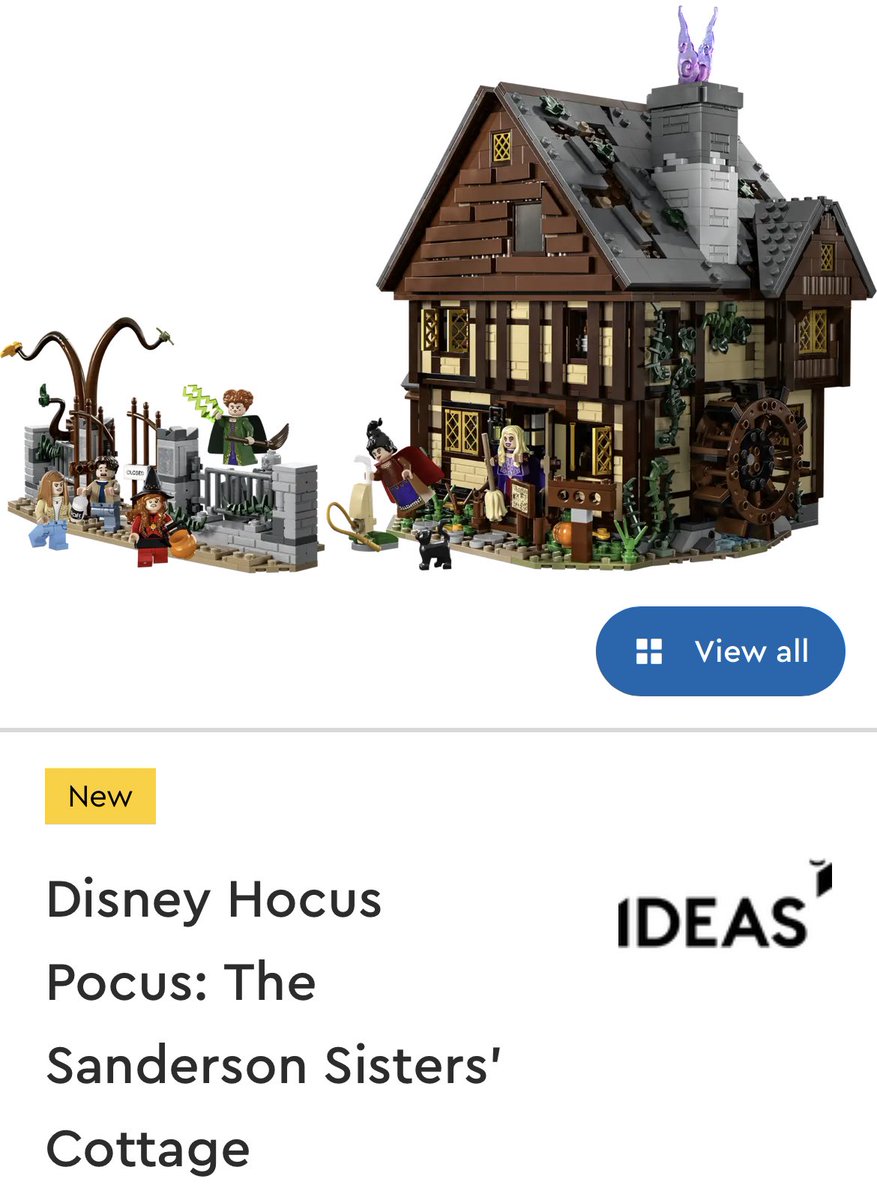 OMG I want it!!! 😍 @LEGO_Group #SandersonSisters #HocusPocus