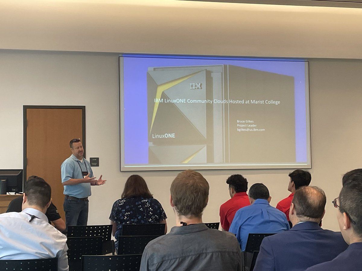 Bruce Gilkes #ECC2023 session on accessing the #LinuxONE Community Cloud hosted at @Marist completely free!