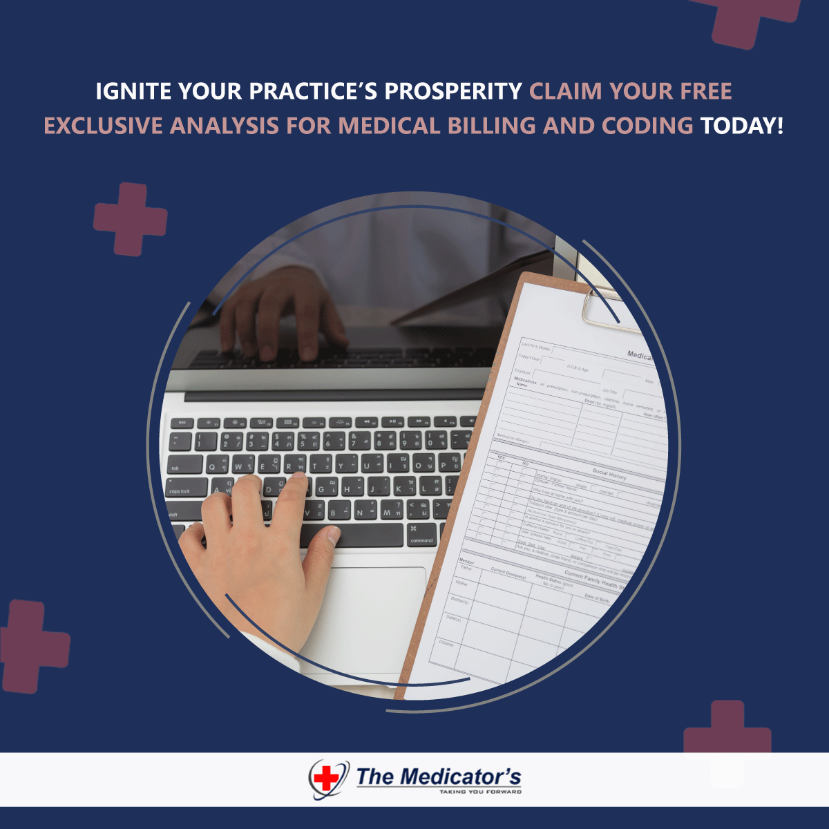 themedicators's tweet image. Ready to unlock unparalleled success in medical billing and coding? Our FREE practice analysis ignites potential, offering tailored strategies and transformative insights from seasoned experts. 🚀💰

#MedicalBillingSuccess #CodingExcellence #PracticeAnalysis #UnlockYourPotential