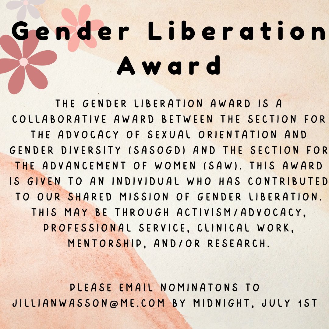 Section For Advancement of Feminist Psychology tweet media