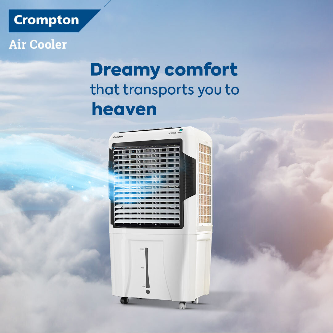 Experience uninterrupted dreamscapes, as the soothing breeze takes you away. 
Embrace #JaldiCooling with Crompton Air Coolers.

#Crompton #SkipToTheCOOLpart #AirCoolers #Cooling #EffectiveCooling #PowerfulPerformance #Coolers #Summers #Summer2023 #BeatTheHeat #SummerCompanion