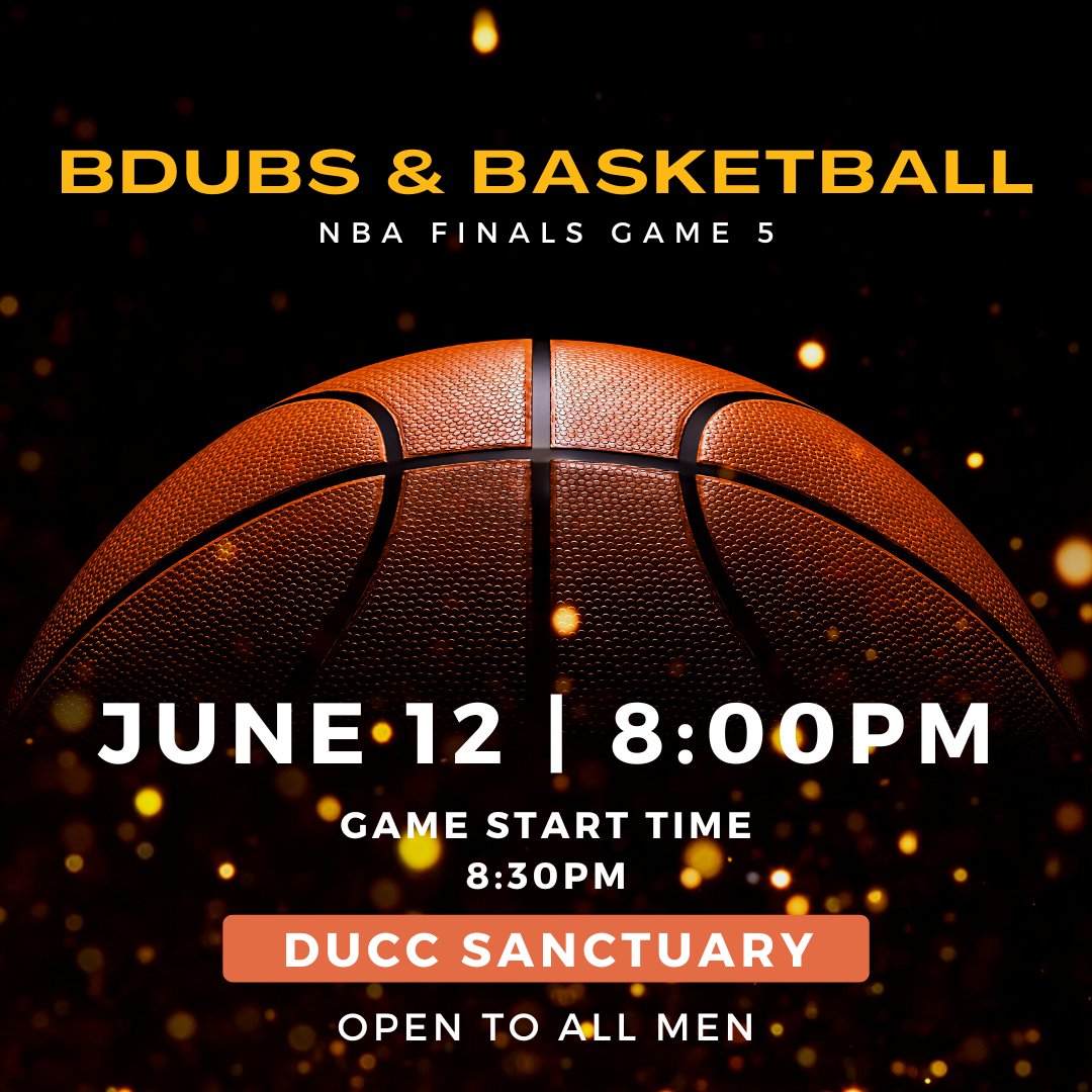 Calling all men! Join us for Basketball and wings TONIGHT at 8:00pm in the DUCC Sanctuary. We will view game 5 of the NBA finals between the Denver Nuggets and Miami Heat. Chicken and drinks are provided; but feel free to bring chips or a side.  mailchi.mp/ducchurch/remi…