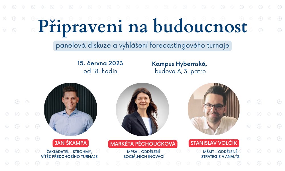 TurnajForpol's tweet photo. 🎉 Vyhlášení turnaje FORPOL a panelová diskuze Připraveni na budoucnost již ve čtvrtek! 
Promluví Jan Škampa, vítěz turnaje OPTIONS, Markéta Pěchoučková z oddělení sociálních inovací MPSV a Stanislav Volčík z oddělení strategií a analýz MŠMT. 

Registrace https://t.co/jR8jnKZlHm https://t.co/KpZSaaMzTp