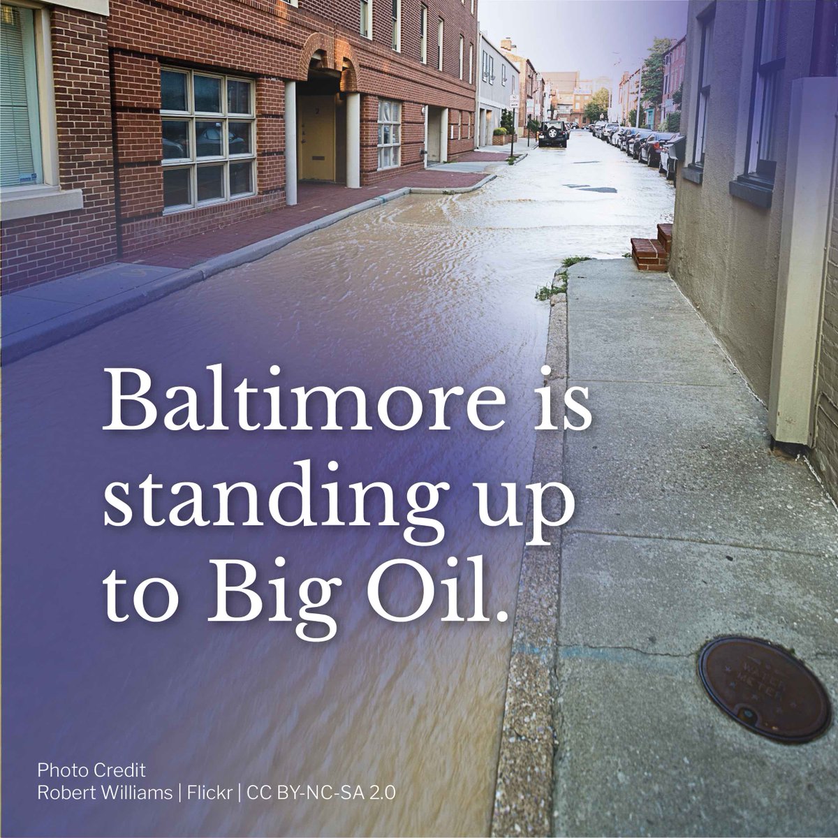 climatecosts's tweet photo. Baltimore is suing Big Oil companies for the damage their climate deception is causing to communities across the city. 

Learn more ➡️ https://t.co/5Tuy5sNg8A #MakePollutersPay https://t.co/w9QyG9pE3c