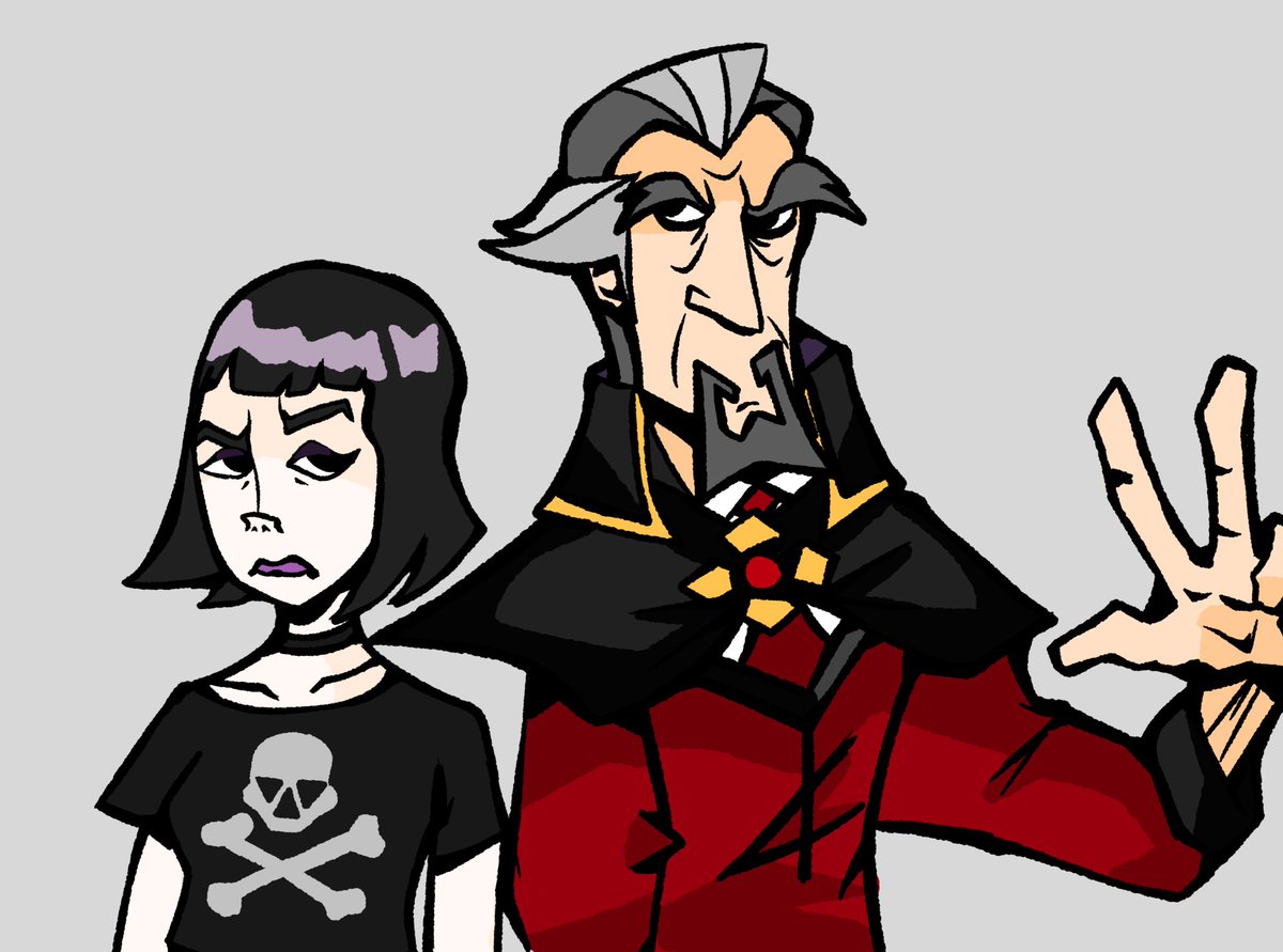 Necromancer Dad and goth Daughter ✨💀 #venturebros