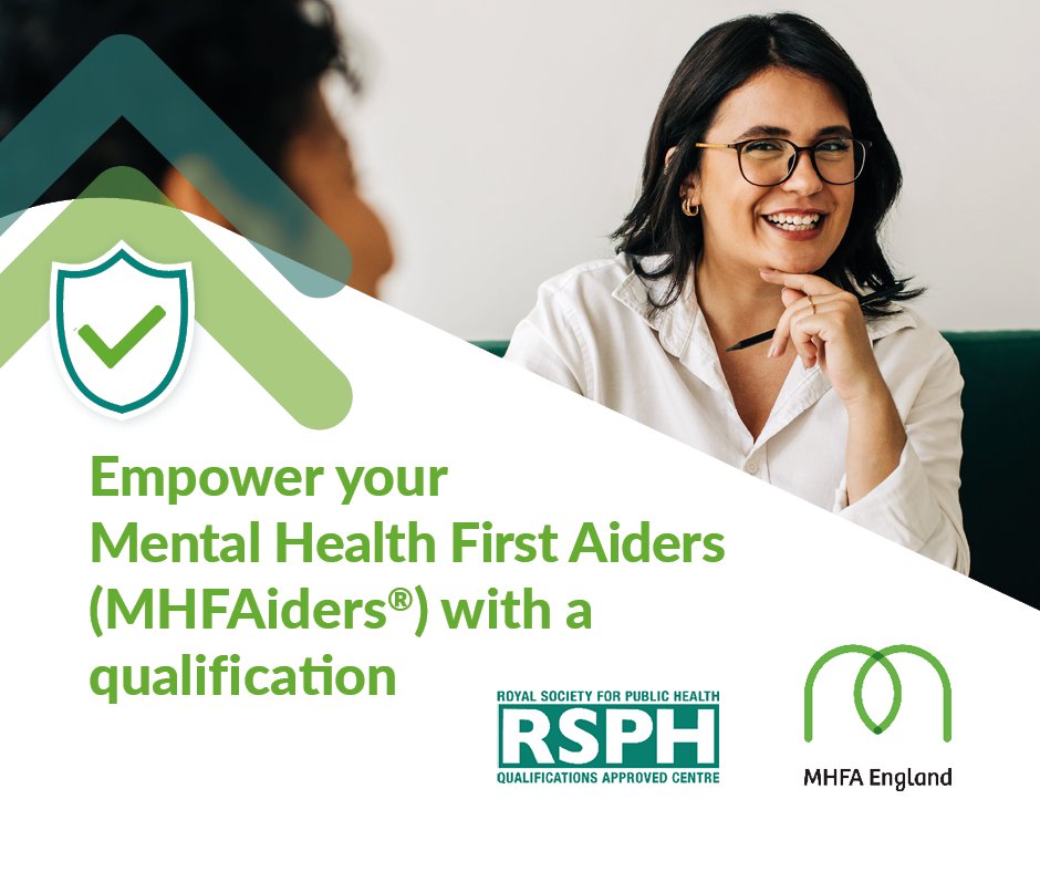 Over 100 MHFAiders® are now qualified in the RSPH Level 3 Award in Mental Health First Aid! 👏

Having launched in February, this #MentalHealthQualification with @R_S_P_H gives MHFAiders® the opportunity to embed their learning further.

Find out more ➡️ bit.ly/43Brssq