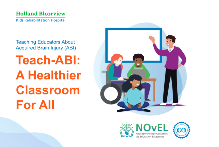 Did you know? Many educators feel that they lack the knowledge and training to adequately support students with acquired brain injury #ABI in the classroom. To help Ontario educators feel more prepared when working with students with ABI, we created Teach-ABI. 🧵