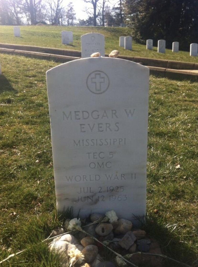 Medgar Wiley Evers. #MaaKheru Arlington National Cemetery. #MedgarEvers #IntellectualCSI